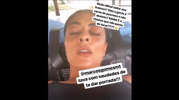 Juliana Paes mostrou cansaço após retomar os treinos de muay thai no Instagram