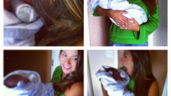 Petra Mattar posa com neto de Cristiana Oliveira: 'Novo amor da minha vida!'