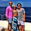 Paris Hilton e Álvaro Garnero estão curtindo alguns dias em Ibiza, na Espanha, com alguns amigos