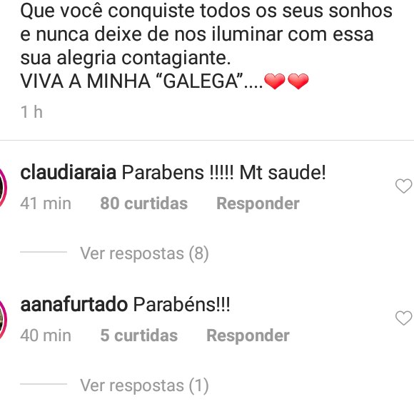 Claudia Raia enviou mensagem de feliz aniversário para Karin Roepke, mulher de Edson Celulari