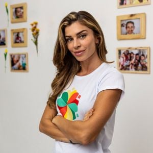 Grazi Massafera visitou a Casa Vincular, instituição beneficente em Recife (PE) que ajuda pessoas que vivem nas ruas, nesta terça-feira, 28 de agosto de 2018