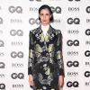 Erin O'Connor apostou em um trench coat da marca de Erdem, coleção Inverno 2018, para ir ao 'GQ Men Of The Year Awards 2018', em Londres