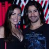 Mariano e a namorada, Carla Prata, prestigiaram a gravação do novo DVD da dupla Henrique e Diego nesta terça-feira, 11 de setembro de 2018