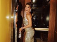 Em Portugal, Juliana Paes prestigia evento de gala com look brilhoso e decotado