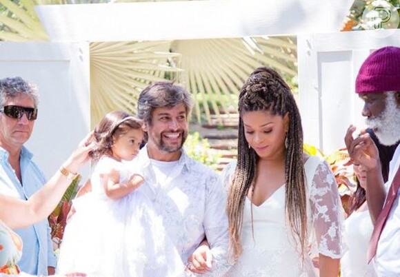 Yolanda, filha de Juliana Alves e Ernani Nunes, foi batizada em uma cerimônia ecumênica