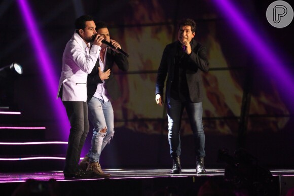 Zezé Di Camargo e Luciano cantaram com Daniel no Prêmio Multishow