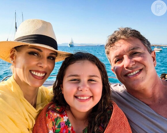 Ana Furtado e o diretor da Globo Boninho são pais de Isabella, de 11 anos