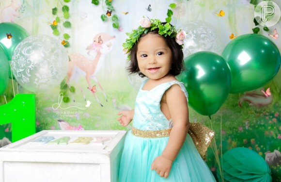 Yolanda, filha de Juliana Alves, completou um ano de idade