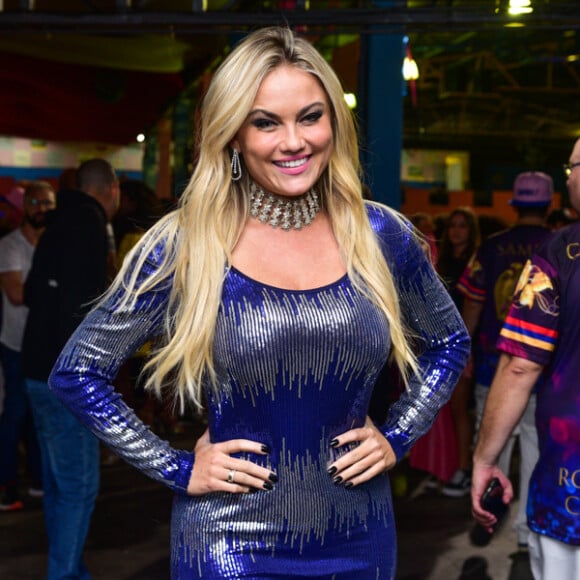 Ellen Rocche participou da final do concurso que elegeu o enredo do Carnaval 2019 da Rosas de Ouro