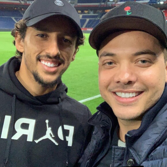 Wesley Safadão tietou Marquinhos, parceiro de Neymar no PSG