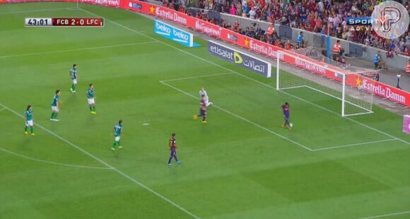 Neymar fez uma bela 're-estreia' na partida do Barcelona contra o León, do México, na tarde desta segunda-feira, 18 de agosto de 2014