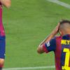 Neymar fez uma bela 're-estreia' na partida do Barcelona contra o León, do México, na tarde desta segunda-feira, 18 de agosto de 2014