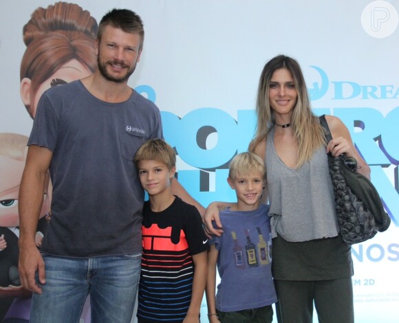 Fernanda Lima decidiu mandar os filhos, João e Francisco, estudarem fora do Brasil 