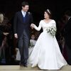 Princesa Eugenie de York se casa com Jack Brooksbank na Capela de São Jorge, no Castelo de Windsor, Inglaterra, na manhã desta sexta-feira, 12 de outubro de 2018