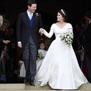 Princesa Eugenie de York se casa com Jack Brooksbank na Capela de São Jorge, no Castelo de Windsor, Inglaterra, na manhã desta sexta-feira, 12 de outubro de 2018