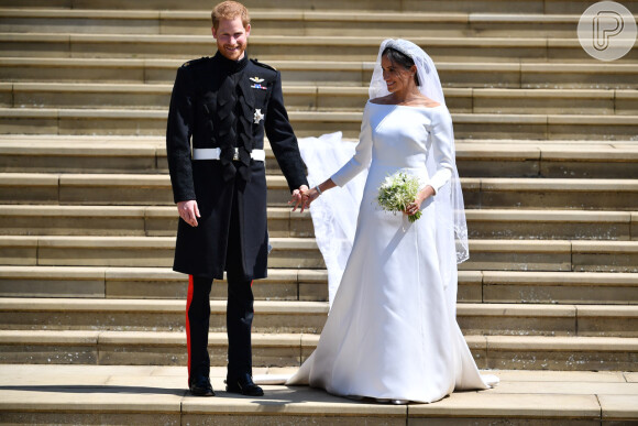 Meghan Markle se casou em maio deste ano com Príncipe Harry e apostou em uma produção mais minimalista