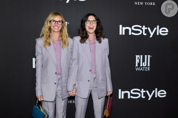 Julia Roberts repete look com a estilista Elizabeth Stewart no Prêmio InStyle de 2018, em Los Angeles, Califórnia, nesta segunda-feira, 22 de outubro de 2018