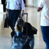 Deborah Secco chegou para embarcar no aeroporto Santos Dumont, no Rio de Janeiro, na tarde desta terça-feira, 26 de agosto de 2014. Antes de entrar na área de embarque, no entanto, a atriz foi abordada por vários fãs. Simpática, Deborah posou para várias fotos, sempre sorridente