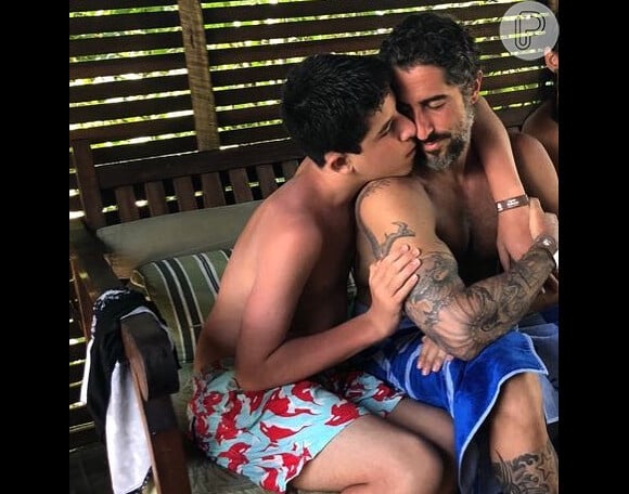 Marcos Mion sempre compartilha momentos com o filho, Romeo