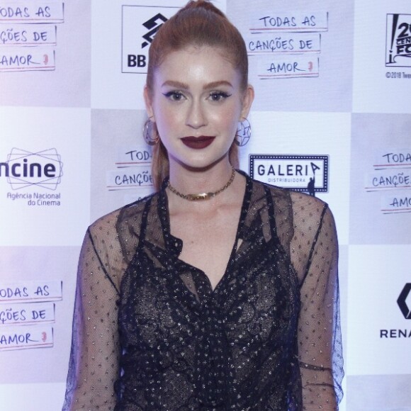 Marina Ruy Barbosa apostou em look com brilho e transparência para a pré-estreia de 'Todas As Canções de Amor'