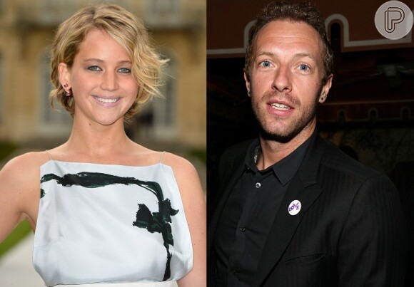 Jennifer Lawrence vai acompanhá-lo durante os próximos shows do Coldplay, banda da qual o cantor é líder
