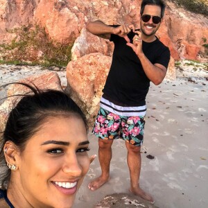 Simone está aproveitando dias de descanso com o marido, Kaká Diniz