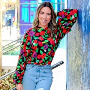 Patricia Abravanel não abriu mão do jeans na gravidez do terceiro filho