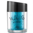 Os tons da linha de sombras com glitter da Vult incluem tons de prata, bronze e azul