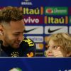 Neymar se divertiu ao mostrar o desempenho no futebol do filho, Davi Lucca, no Instagram Stories