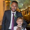 Neymar vibra com drible do filho em 'futebol dentro casa' nesta quinta-feira, dia 22 de novembro de 2018