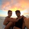 Deborah Secco e Hugo Moura estão hospedados em um resort cuja diária custa mais de R$ 5 mil