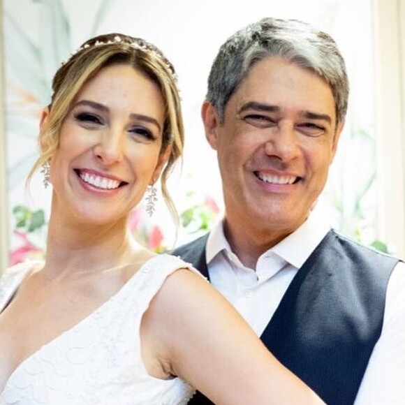 William Bonner e Natasha Dantas se casaram pela segunda vez no Rio de Janeiro