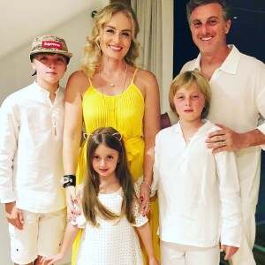 Angélica e Luciano Huck são pais de Joaquim, Benício e Eva