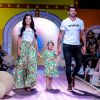 Adriana Sant'Anna e Rodrigão desfilaram no sábado, 29 de setembro de 2018, no Fashion Weekend Kids