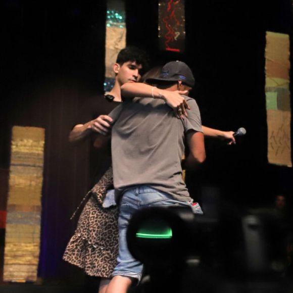 Joaquim Lopes e mais famosos vão à show de Silva no Vivo Rio, zona sul do Rio de Janeiro, nesta quinta-feira, 20 de dezembro de 2018