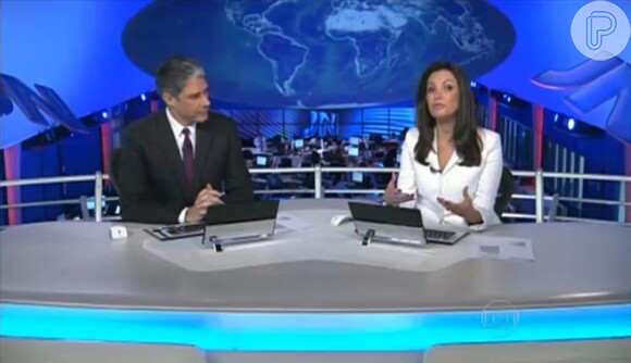 Patrícia Poeta e William Bonner anunciaram as mudanças no jornalismo da Globo, na noite desta segunda-feira (15)