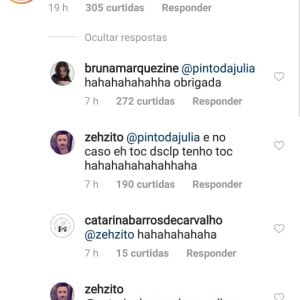 Bruna responde fã sobre erro de português