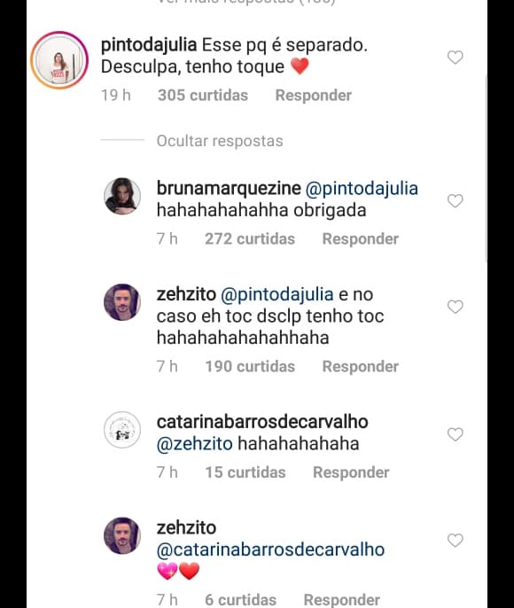 Bruna responde fã sobre erro de português