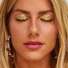 Inspiração para o Carnaval: Giovanna Ewbank aposta no glitter dourado em toda a pálpebra