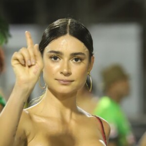 Thaila Ayala esteve no ensaio técnico da Grande Rio na Sapucaí neste sábado, 16 de fevereiro de 2019