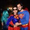 Fátima Bernardes e Túlio Gadêlha usaram fantasia de super-herói em festa de Carnaval