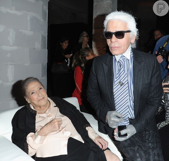 Karl Lagerfeld foi homenageado pela Chanel, marca onde trabalhou desde 1983