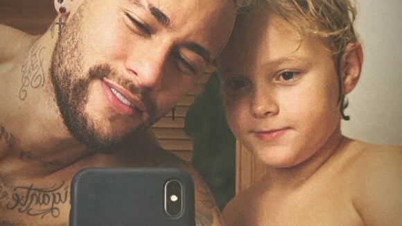 Filho de Neymar, Davi Lucca grava o pai treinando e se diverte: 'Mais rápido'