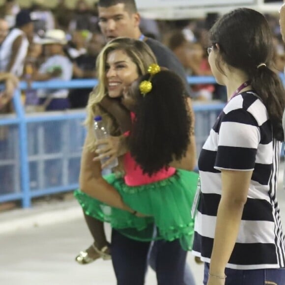 Grazi Massafera estava em gravação de novela durante ensaio técnico da Imperatriz Leopoldinense, na Marquês de Sapucaí, no Rio de Janeiro, na noite deste sábado, 23 de fevereiro de 2019 