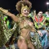 Já em São Paulo, Viviane Araujo representou a princesa africana na Mancha Verde. E lá estava ela, a cava poderosa na fantasia neste Carnaval 2019