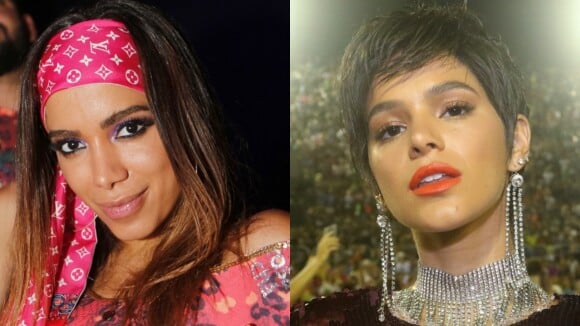 Anitta nega intenção de provocar Bruna Marquezine com beijo em Neymar. Veja!