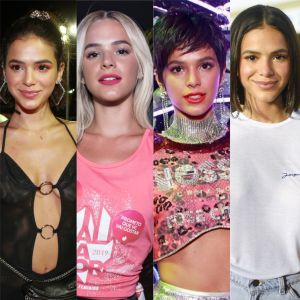 Bruna Marquezine se dividiu entre Salvador e Rio,, dançou funk, curtiu desfiles de escolas de samba e prestigiou feijoada no carnaval