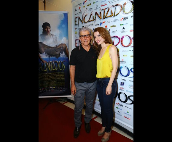 Famosos vão à pré-estreia do filme 'Encantados' em um cinema de Botafogo, no Rio de Janeiro
