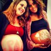 Mariana fez chá de bebê junto com a amiga Aline Wirley, mulher de Igor Rickly, e que deu à luz Antonio na sexta-feira, 26 de setembro de 2014