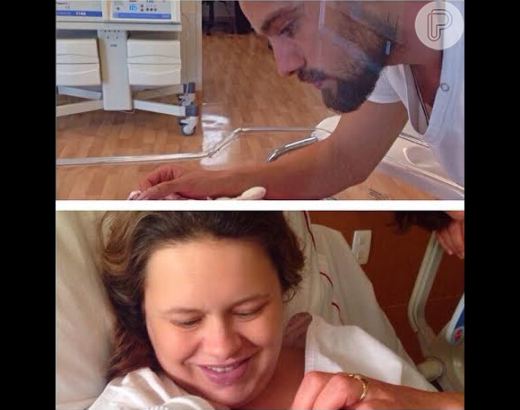 Um amigo postou no Instagram a primeira imagem do casal após a chegada da primeira filha